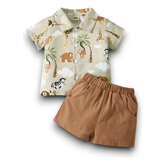 Conjunto Para Bebes, Camisa + Short