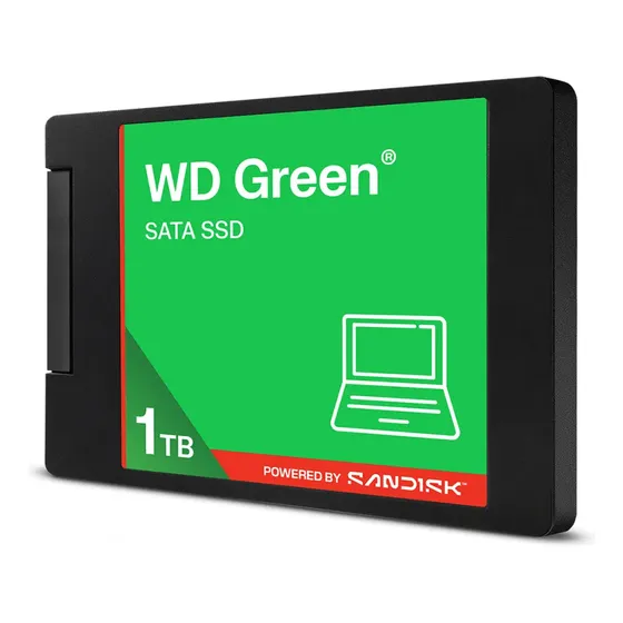 SSD Interno WD Green 1TB SATA III 2.5 7mm Leitura 545MB/s WDS100T5G0A
