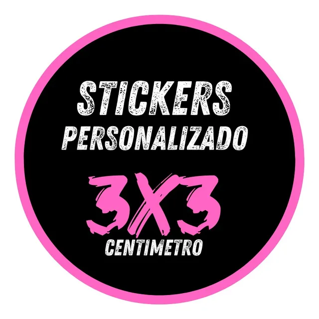 Stickers Personalizados 3x3 240 Und