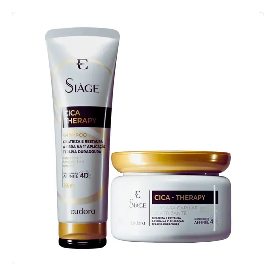 Eudora Shampoo E Mascara Capilar Siage Cica-therapy Cabelos