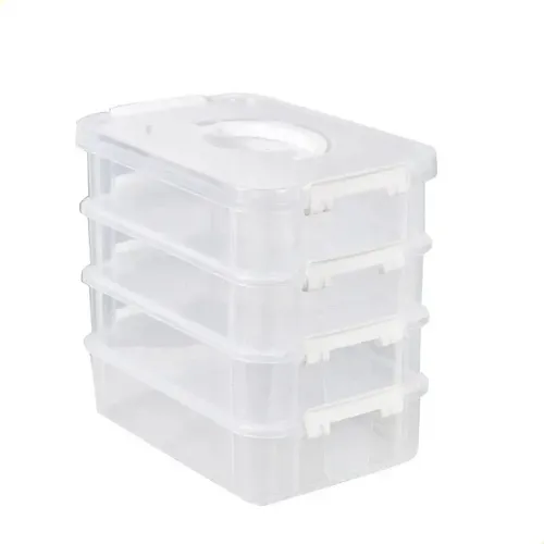 3箱 Zx Caixa Com Dobradiças Vazia De 24 Peças De 3,3 X 3,3 | MercadoLivre