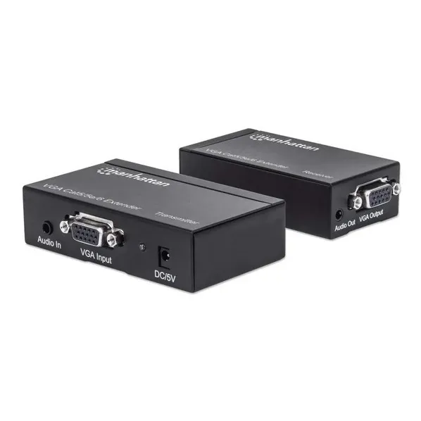 Extensor Manhattan Vga Y Audio Por Utp Cat 5/5e/6 Hasta 300m