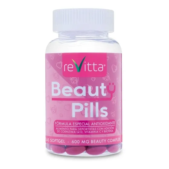 Antioxidante Beauty Pills Q10 Biotina 120 Cápsulas Revitta