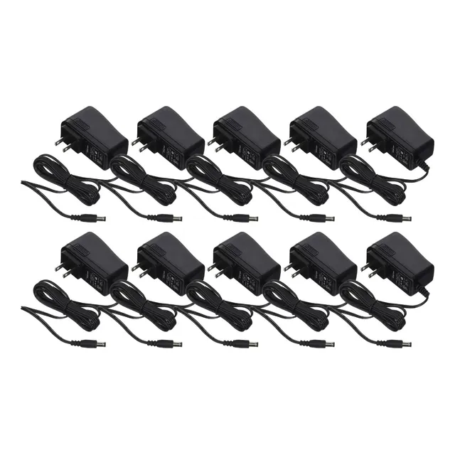 10 X Eliminador Fuente Poder Regulada 12v 0.5 Amperes Saxxon
