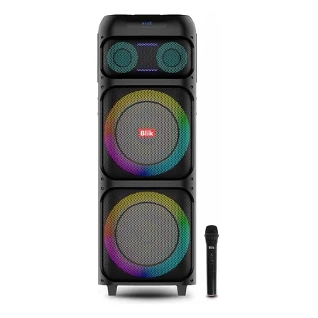 Parlante Bluetooth Karaoke Blik Lightup700 Color Negro