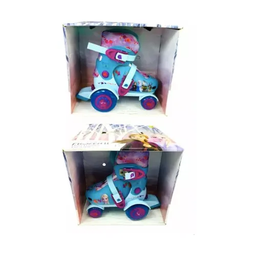 Patines Infantiles Personaje Frozen Ajustables 4ruedas 16-19