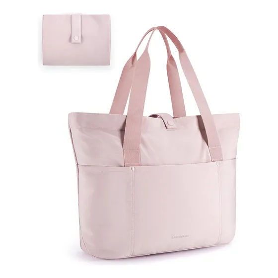 Bolso Tote Para Mujer, Manga Grande, Rosa - 42cm X 15cm X 35