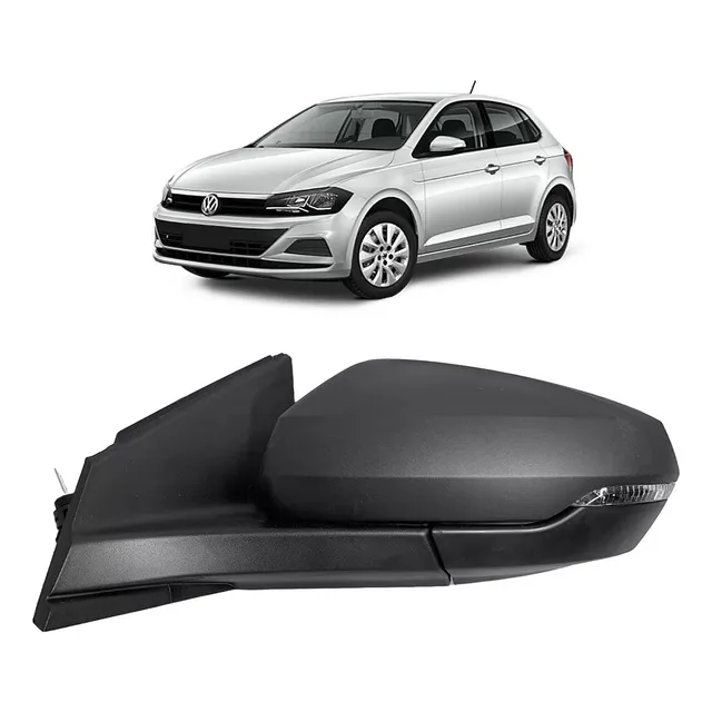 Retrovisor Manual Volkswagen Polo Track 24/25 Com Pisca Esq.
