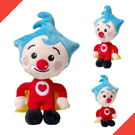 Muñeco de peluche Plim Circus Clown Heart Hero de 25 cm