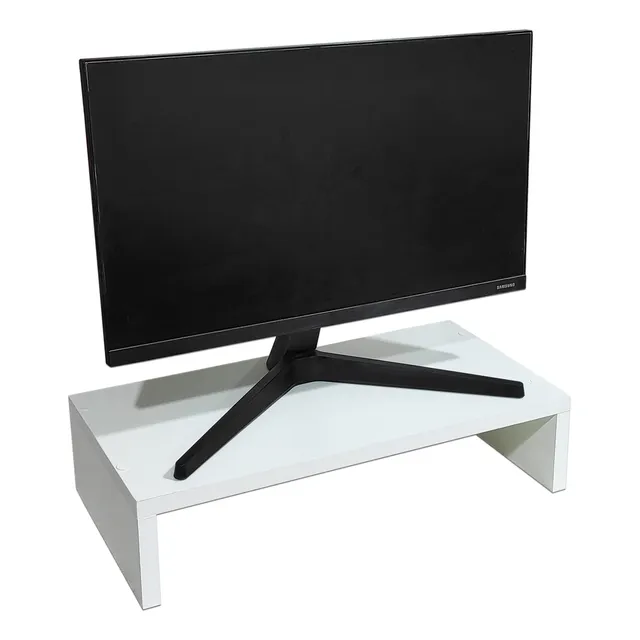 Eleva Monitor Melamina Soporte Base Para Escritorio