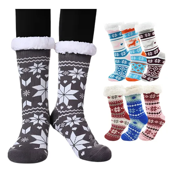 Pack 3 Pantuflas Calcetines Chiporro Mujer Antideslizante 