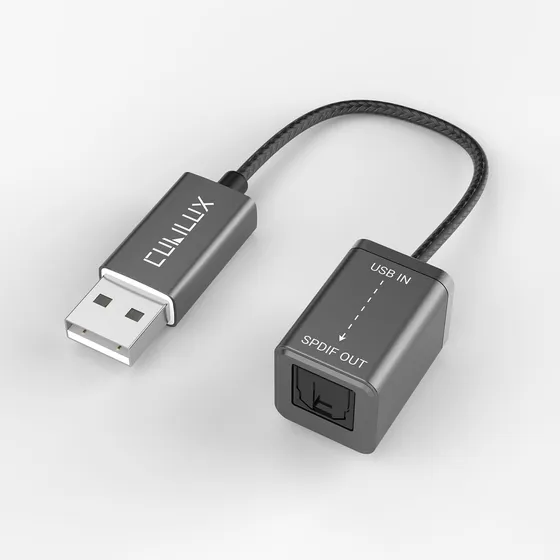 Convertidor De Audio Cubilux, Usb-a A Óptico Toslink / Spdif