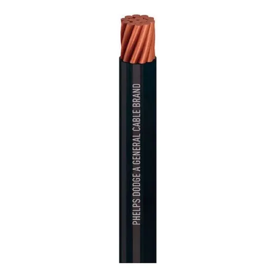 Cable Thhn 1/0 Awg Negro Phelps Dodge 100% Cobre 600v 4 Mts