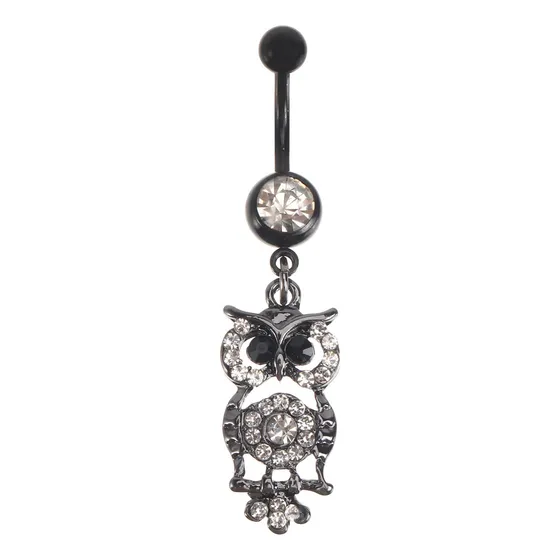 Anillos Colgantes Para Ombligo  Joyería Con Forma De Búho Pa