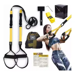 Kit Entrenamiento Suspensión Bandas Resistencia Cuerdas Gym Kit Entrenamiento Suspensión Bandas Resistencia Cuerdas Gym