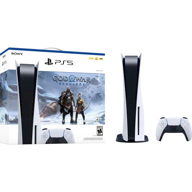 Sony Playstation 5 825gb God Of War Ragnarok Bundle Color Blanco/Negro CFI-1214A01X