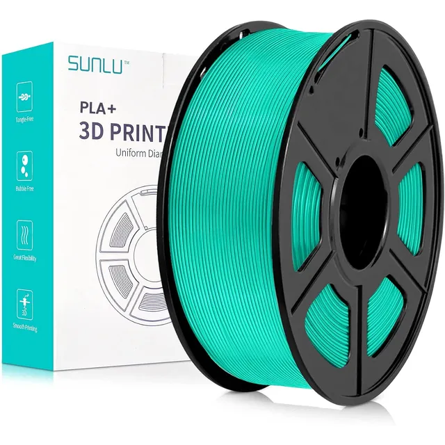 Filamento 3D Sunlu PLA de 1.75mm y 1kg verde menta
