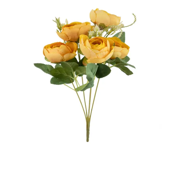 Ramo De Peonias Flores Artificiales 30cm Decoración