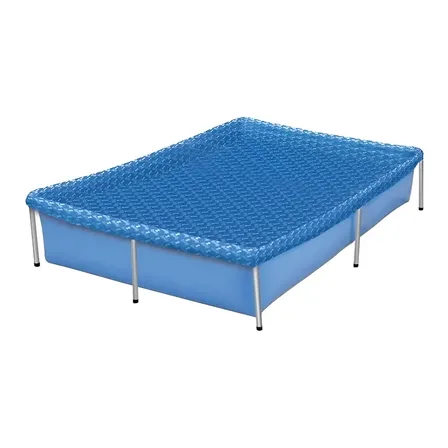 Piscina 1000L Retangular Botafogo Azul Aço Resistente PVC