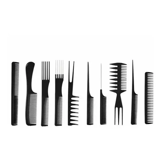 Set De 10 Peinetas Peines Profesional/peluquería