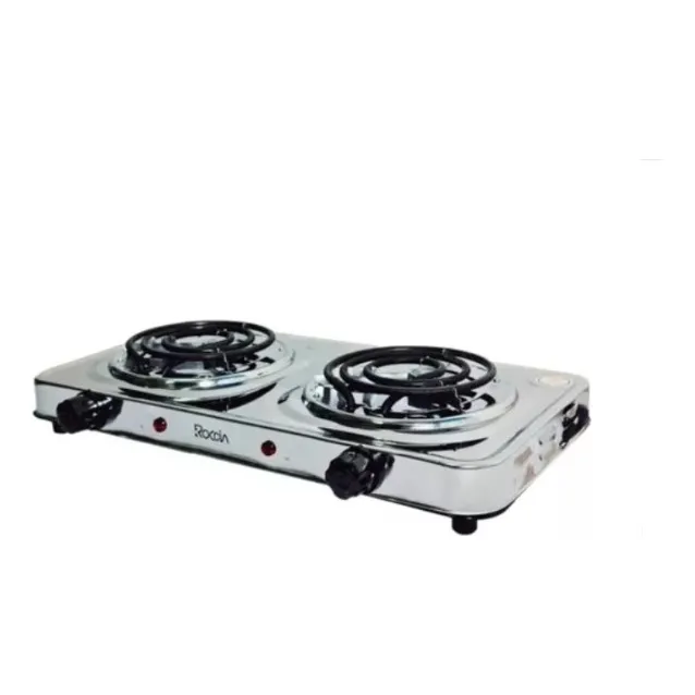 Cocina Eléctrica 2 Hornillas Cromada 110v Nuevas Somos Tiend