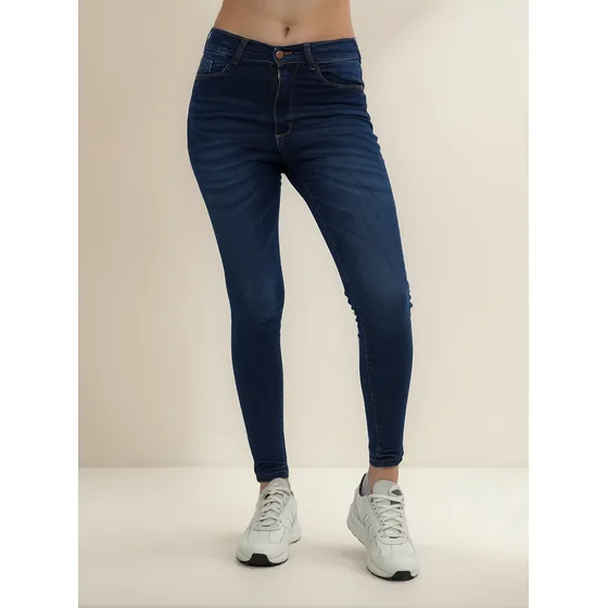 Pantalon Onyx Jean Chupin Mujer Tiro Alto Barbie Bigotes