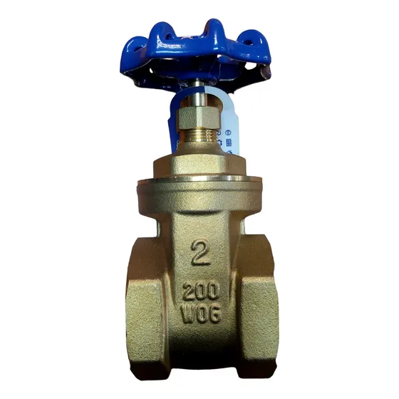Llave Paso Compuerta 2 Pulgadas Bronce Marca Aquafina 