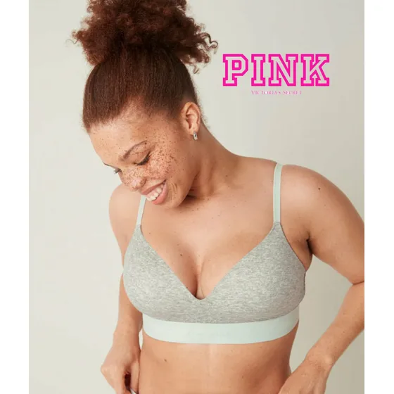 Brasier, Sostén Sin Varilla Pink Victoria's Secret 