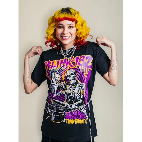 Camiseta Unissex Blink 182 Emo Rock Lolla
