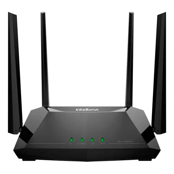 Roteador Wi-fi 5 De Alto Desempenho W5-1200g Preto Intelbras