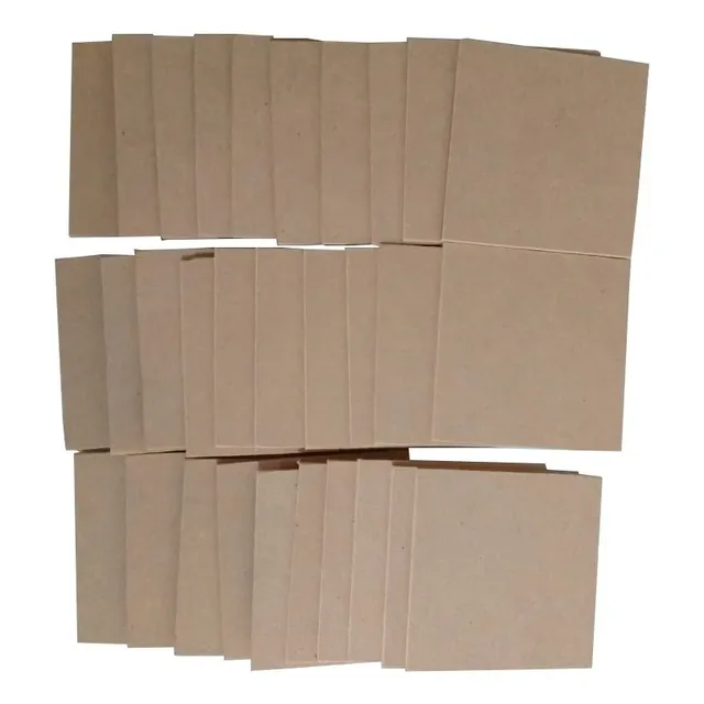 Tablitas Fibrofacil, Cortes De Madera Mdf 10x10 Cm Pack 50 U