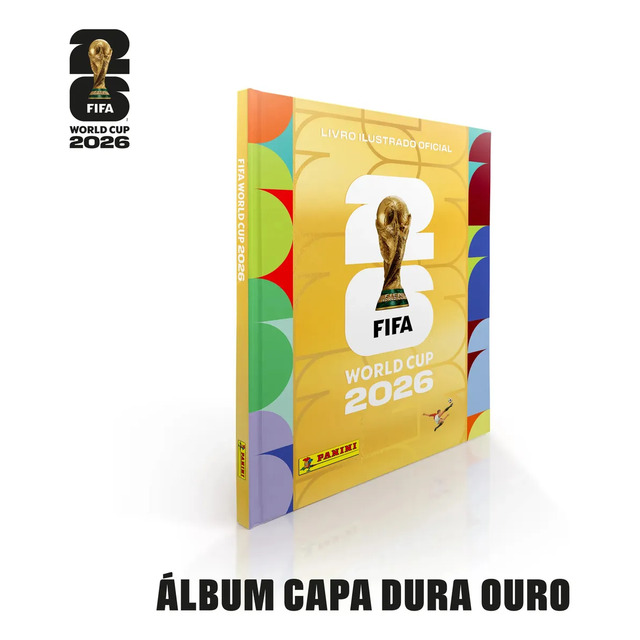 Copa Do Mundo 2026 - Álbum Capa Dura Ouro- Fifa World Cup 2026