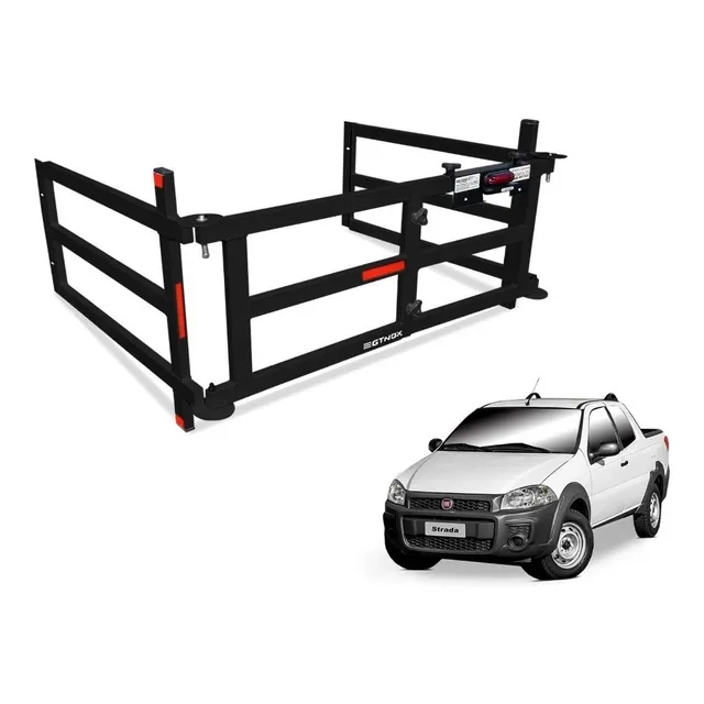 Extensor Caçamba Nova Fiat Strada 2021 Dobrável Edd Divisor