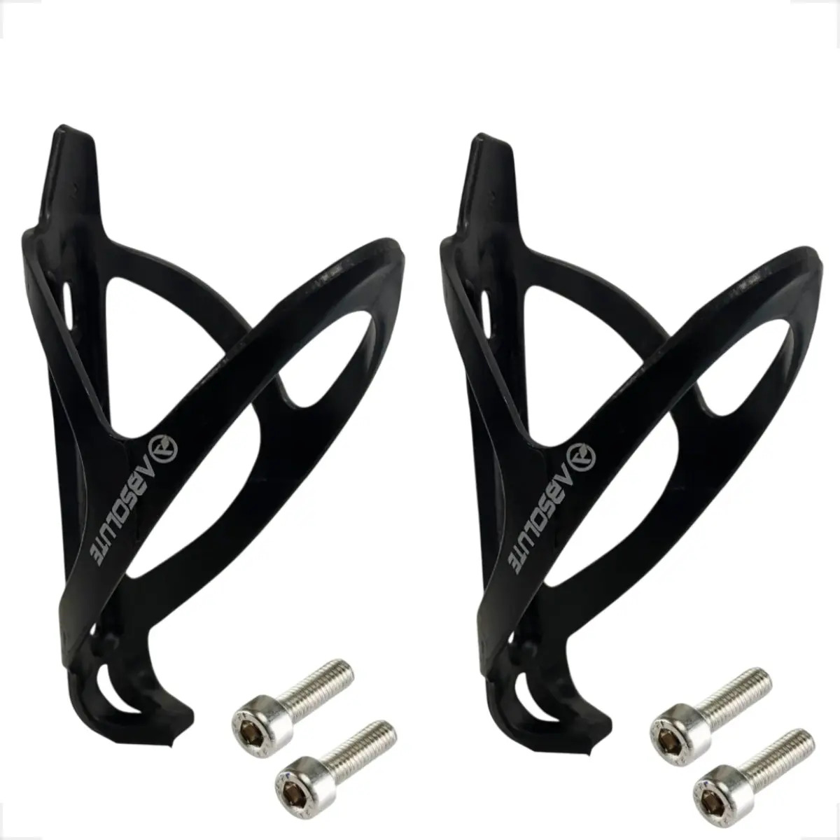 Kit 2 Suportes Garrafa Caramanhola Bicicleta Absolute Nylon Preto