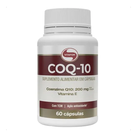 Vitafor | Coenzina Q10 200mg + Vit E | Coq-10 | 60 Cápsulas