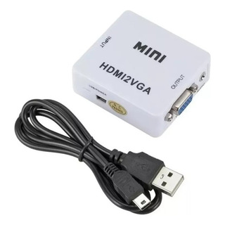 Cabo Conversor Adaptador Hdmi Para Vga Ps3 Ps4 Xbox Cr Cabo Conversor Adaptador Hdmi Para Vga Ps3 Ps4 Xbox Cr