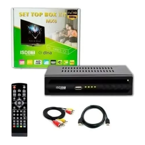 Decodificador/Receptor Decodificador Tv Digital Hd Isdb-t xDigital xDigital DTV de terrestre con señal uhf/vhf negro