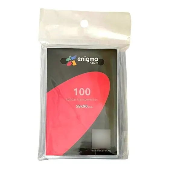 Sleeves (fundas) Para Juegos De Cartas 58x90mm - Pack X100 U