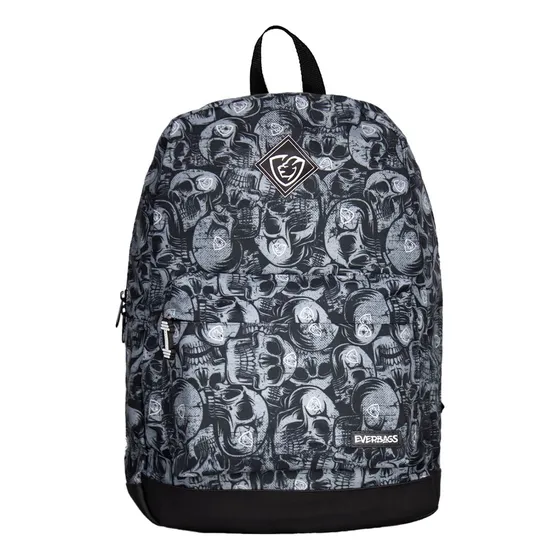 Mochila Mala Moderna Trabalho Escolar Esportiva Passeio Viagem Multiuso Confortável Caveira