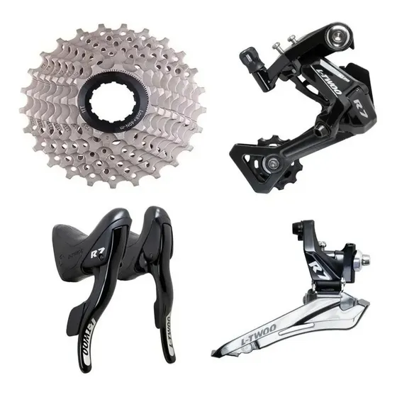 Transmisión Ltwoo 2x10 Vel R7 Ruta Grupo Kit Cambio 20v
