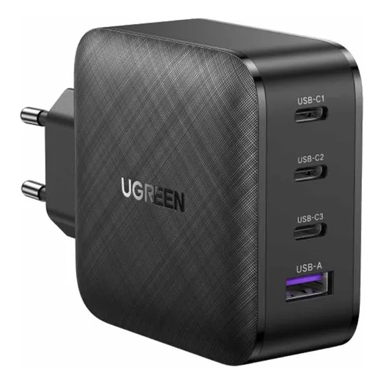 Cargador Ugreen Usb-c 65w 4 Port Pd Gan Fast Charger 70773