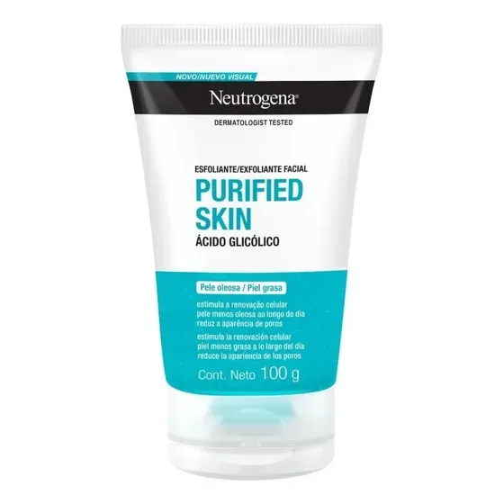 Exfoliante Facial Neutrogena Purified Skin Ácido Glicólico Momento de aplicación Día\u002FNoche Tipo de piel Mixta a Piel Grasa | Cuotas sin interés