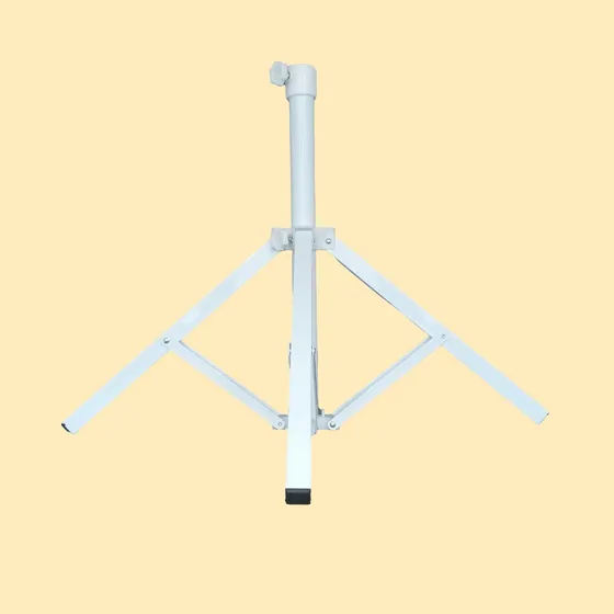 Base Parasol Graduable Plegable Blanca Interiores Exteriores