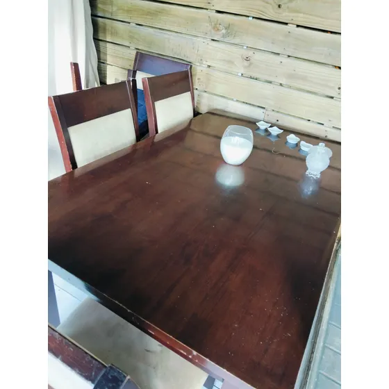 Juego Comedor Mesa Madera Maciza Y 6 Sillas $6000 Maldonado