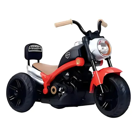 Mini Moto Elétrica Infantil 6v Chopper Vermelha Unitoys Cor Preto Voltagem Do Carregador 110v/220v 127/220v
