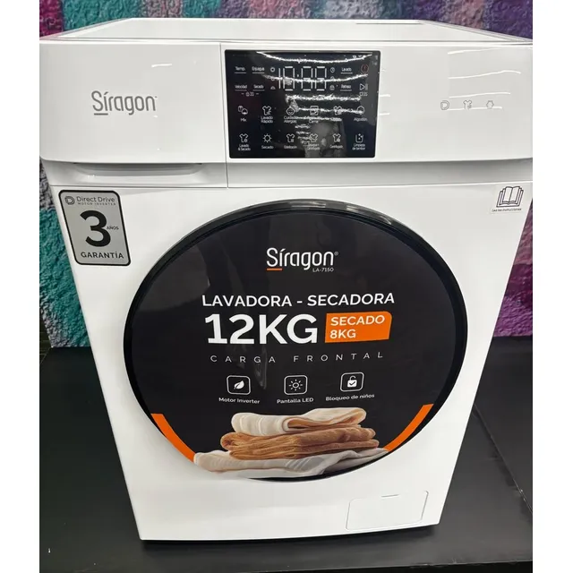 Lavadora Secadora 12 Kilos Siragon