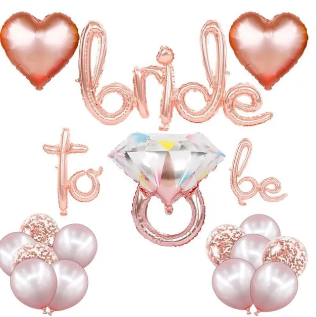 Globos Despedida De Soltera Anillo Bride To Be Oro Osa 