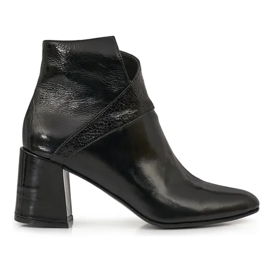 Bota Cuero Mujer Vestir Taco Botineta Zapato Briganti Ossian