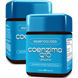 02 Potes Da Coenzima Q10 Ubiquinol 100mg Por Cápsula - 60 Cápsulas - Fórmula Concentrada Com 100% De Pureza E Matéria-prima Importada 02 Potes Da Coenzima Q10 Ubiquinol 100mg Por Cápsula - 60 Cápsulas - Fórmula Concentrada Com 100% De Pureza E Matéria-prima Importada