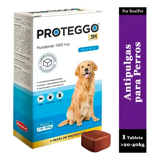 Proteggo 20 A 40 Kg De 3 Meses De Duración Color Azul Acero | Cuotas sin interés
